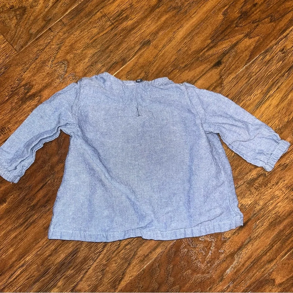Carter's Blue Long Sleeve Tee Soft and Comfortable